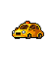 Bitty Taxi — idle animation preview