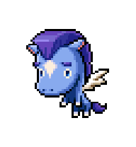 Blue Burro — idle animation preview
