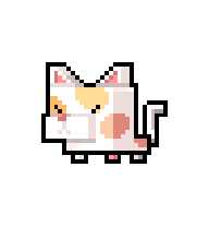 Cube Kitty — idle animation preview