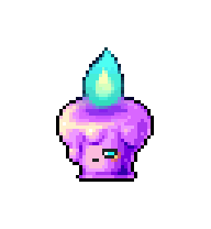Grape Candle — idle animation preview