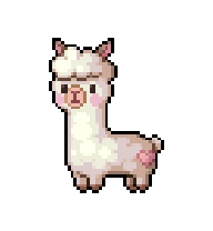 White Alpaca — idle animation preview